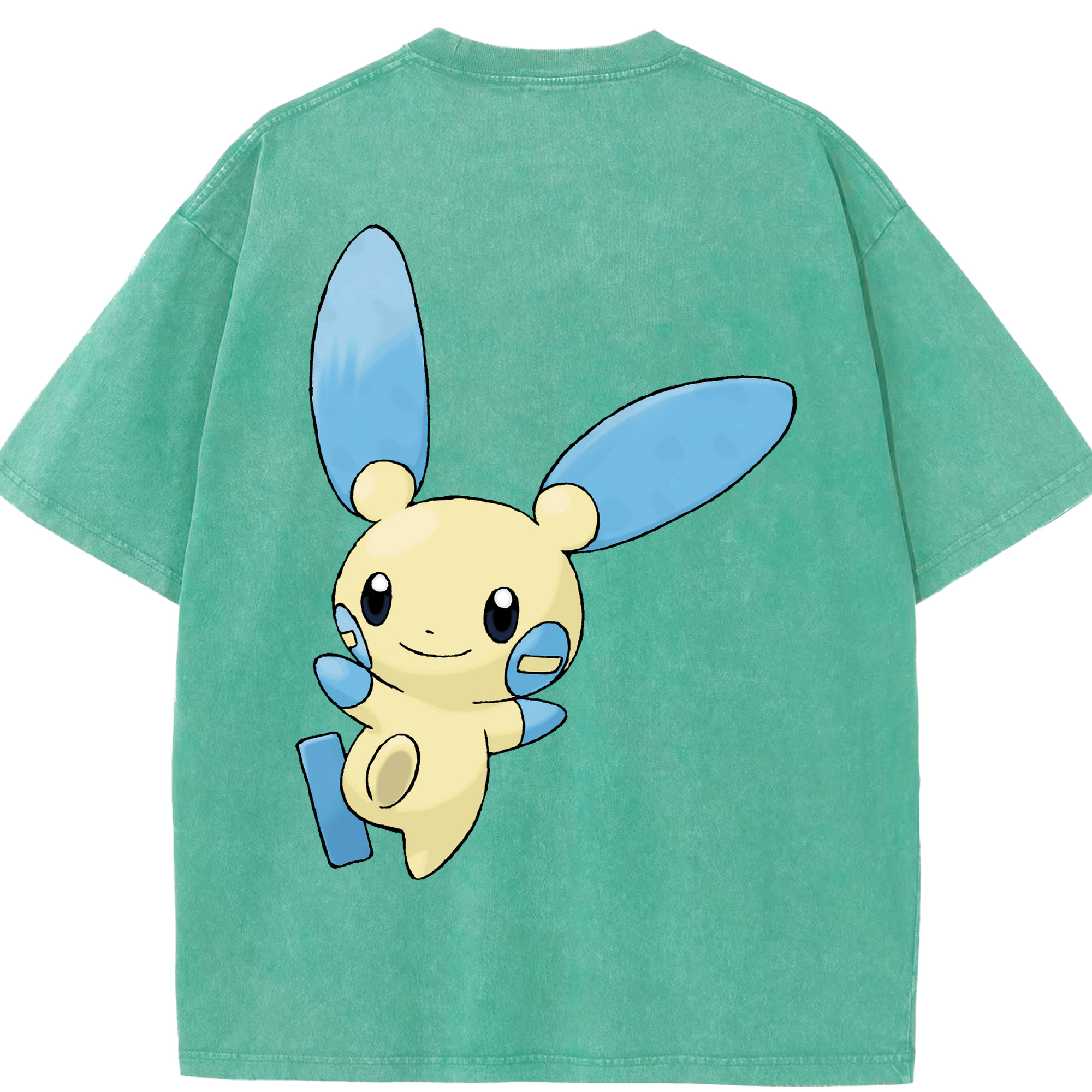 （画像用） ポケットモンスター Pokémon 綿100% ヴィンテージ風 半袖Tシャツ（背面プリント）